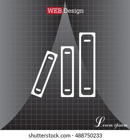 Archive folders vector icon