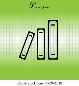Archive folders vector icon