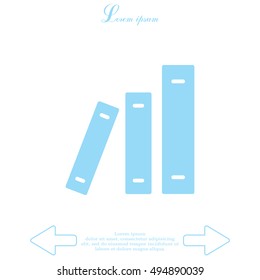 Archive folders vector icon