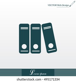 Archive folders vector icon