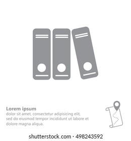 Archive folders vector icon