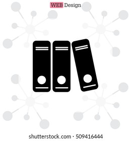 Archive folders vector icon