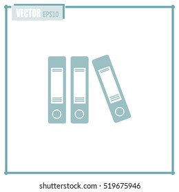 Archive folders vector icon