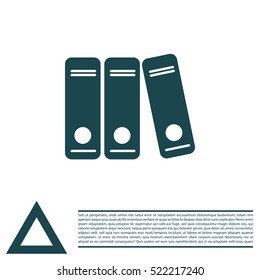 Archive folders vector icon
