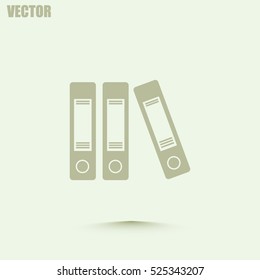 Archive folders vector icon