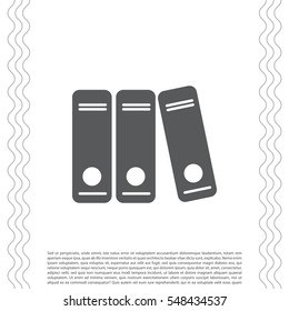 Archive folders vector icon