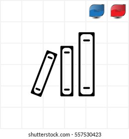 Archive folders vector icon