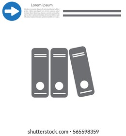 Archive folders vector icon