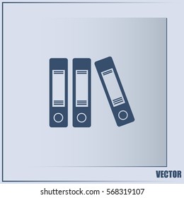 Archive folders vector icon