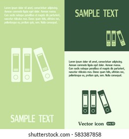 Archive folders vector icon