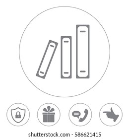 Archive folders vector icon
