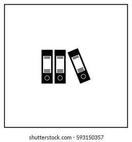 Archive Folders Vector Icon.
