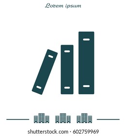 Archive folders vector icon
