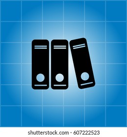 Archive folders vector icon