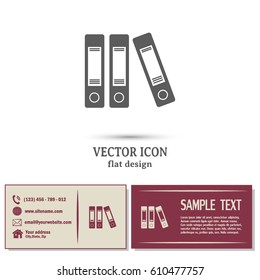 Archive folders vector icon