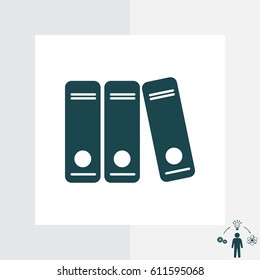 Archive folders vector icon