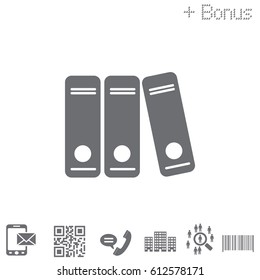 Archive folders vector icon