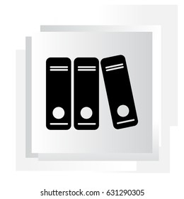 Archive folders vector icon