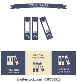 Archive folders vector icon