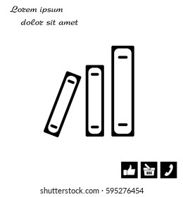 Archive folders vector icon. vector illustration