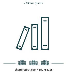 Archive folders vector icon. vector illustration