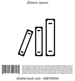 Archive folders vector icon. vector illustration