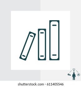 Archive folders vector icon. vector illustration