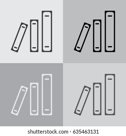 Archive folders vector icon. vector illustration