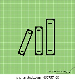 Archive folders vector icon. vector illustration