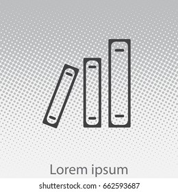 Archive folders vector icon. vector illustration