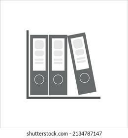 Archivieren Sie Ordner, Vektorsymbol. große Ordner mit Dokumenten, Web-Symbol.