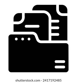 archive Glyph Icon Background White