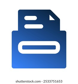Archive gradient fill icons. can be a complete office for applications and websites.