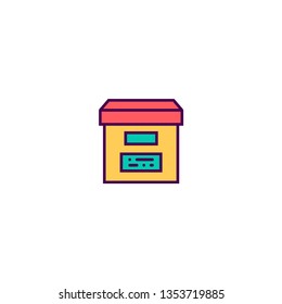 Archive icon design. Essential icon vector illustration