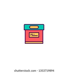Archive icon design. Essential icon vector illustration