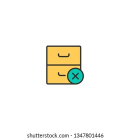 Archive icon design. Interaction icon vector illustration