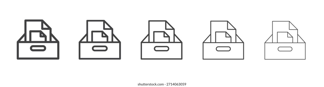 Arquivar design de ícone, logotipo, aplicativo, UI. Ilustração vetorial, EPS