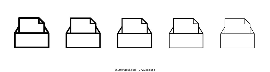 Arquivar design de ícone, logotipo, aplicativo, UI. Ilustração vetorial, EPS