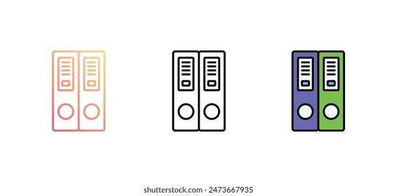 Archivar diseño de iconos con fondo blanco ilustración de stock