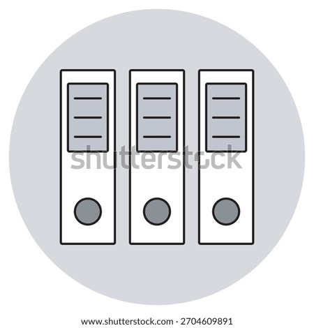 Archive Icon, Document Archive, Historical Records, Data Repository, File Storage, illustration, vector