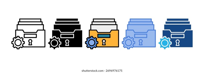 Archive Icon Element For Design