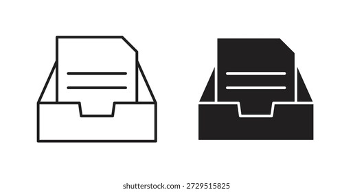Icono del Archivar. Signo plano lleno para el concepto móvil y el Diseño web