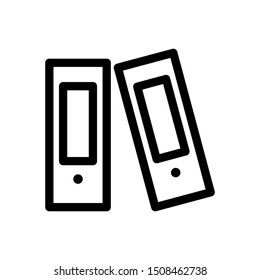 archive icon in flat style isolated. Vector Symbol illustration.
