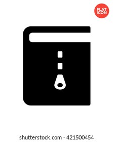 Archive Icon Flat Style Isolated Vector Illustration