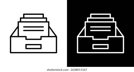 Archive icon Graphic vector set for ui design
