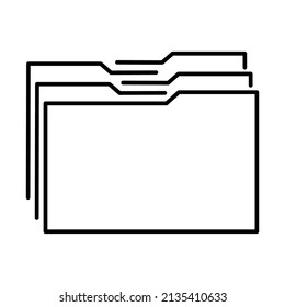 Archivsymbol, Illustrationssymbol für die Speicherung von Dokumenten, Vektorgrafik 
