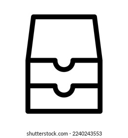 archive icon or logo isolated sign symbol vector illustration - high quality black style vector icons

