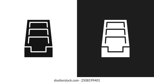Arquivar ícone logotipo definir vetor