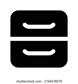 Archive Icon Logo Template Illustration Design