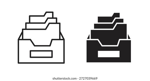 Icono de Archivar sobre fondo blanco. Icono de Vector de acciones